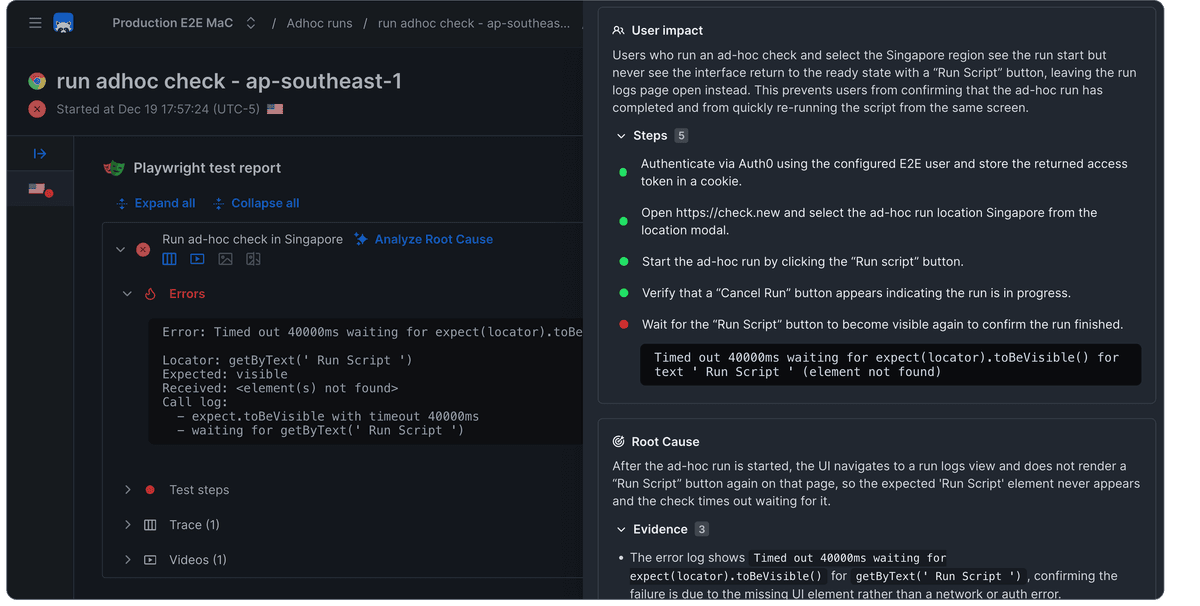 Checkly — The active reliability layer for developers & agents